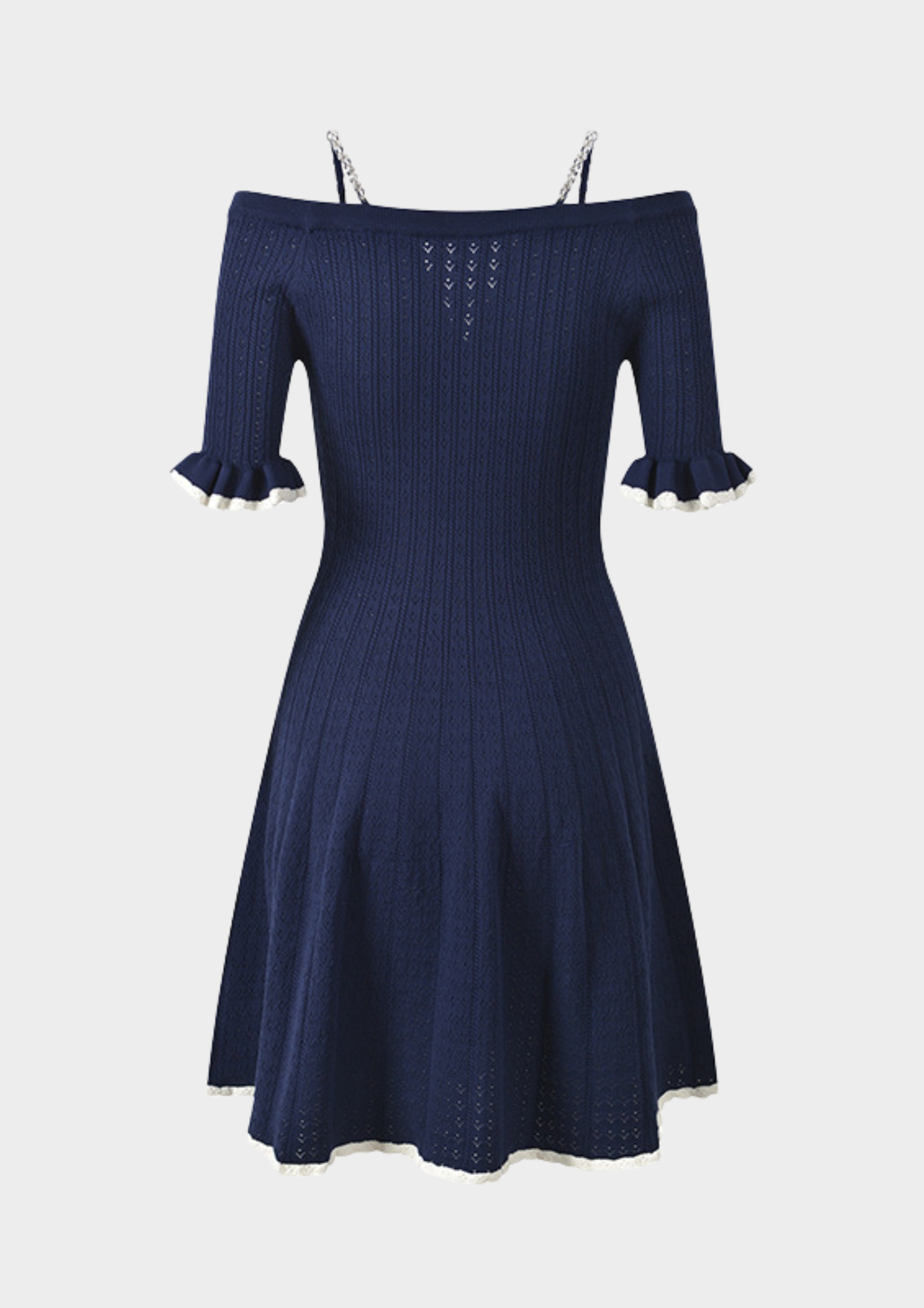 Belle Knit Sparkle Sleeve Mini Dress