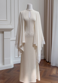 Champagne Pearl Lace Harmony Gown Set
