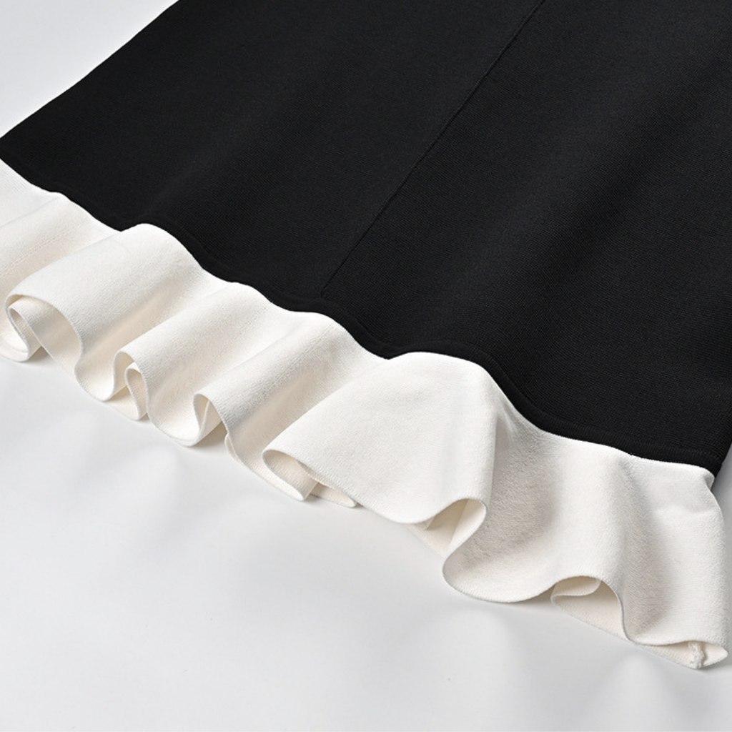 Monochrome Flair Dress