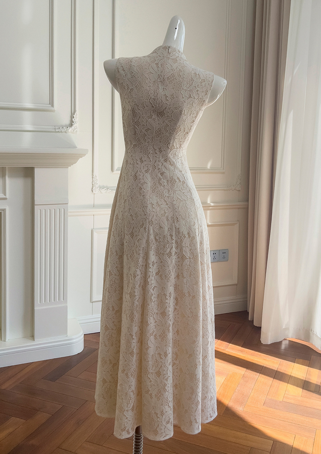 Ivory Lace Grace Maxi Dress