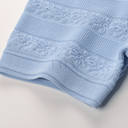 Sky Blue  Elegance Textured Knit Maxi Dress