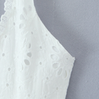 Embroidered Lace Halter Mini Dress