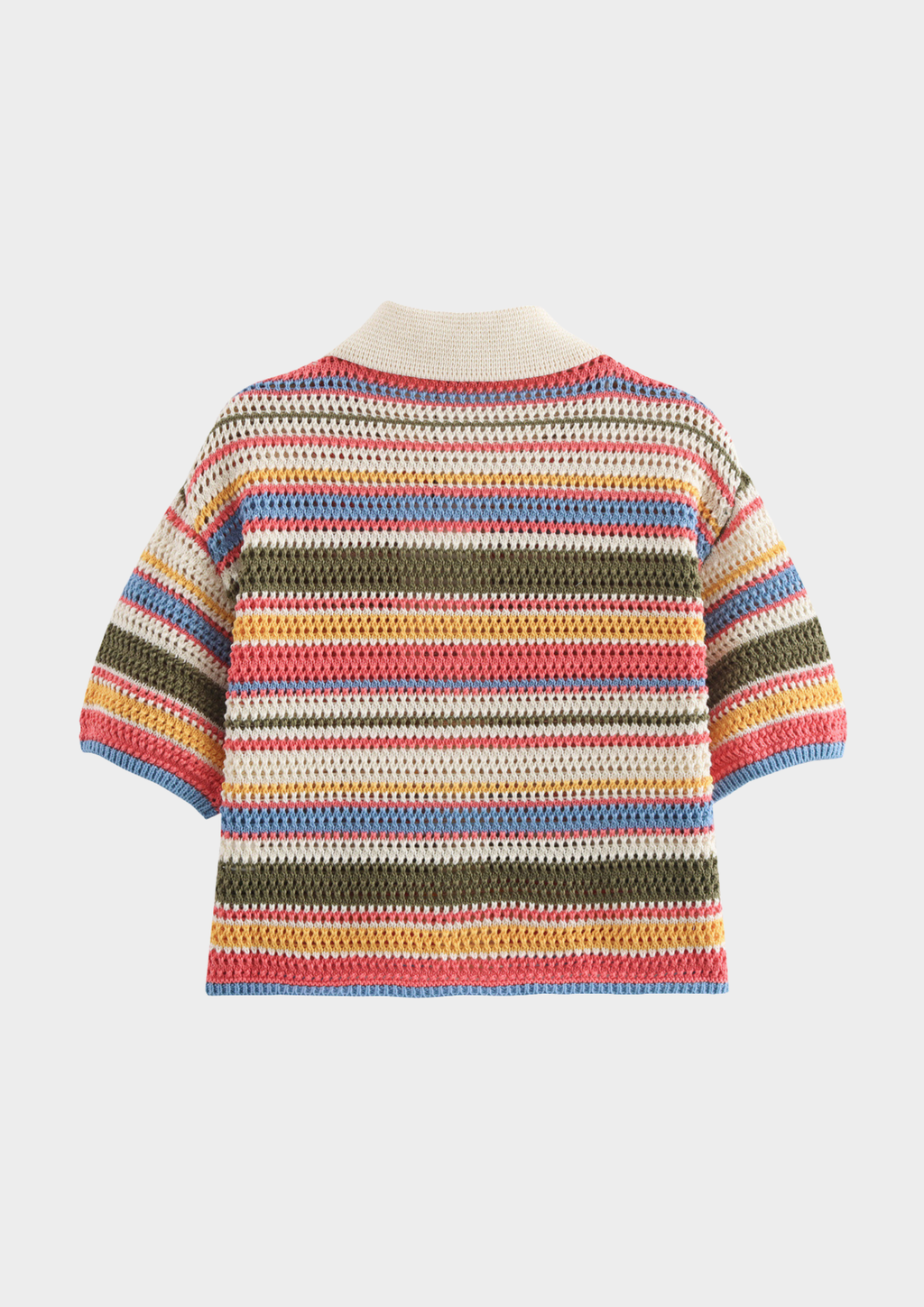 Sunset Stripe Hollow Knit Set