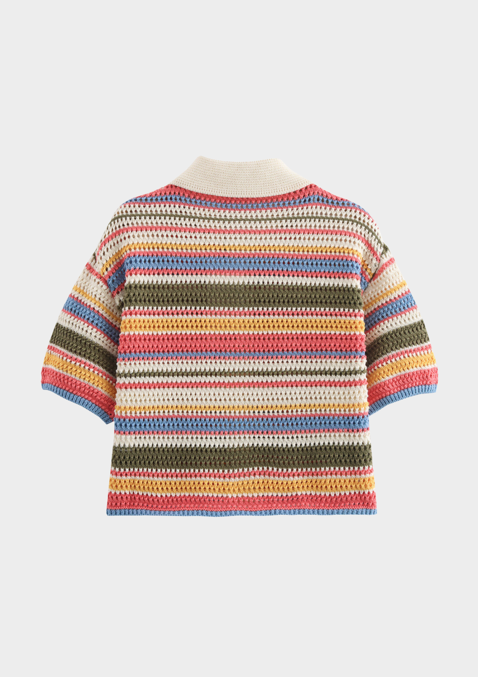 Sunset Stripe Hollow Knit Set