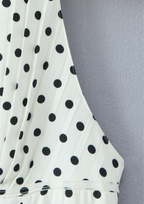 Velour Dot Halter Backless Mini Dress