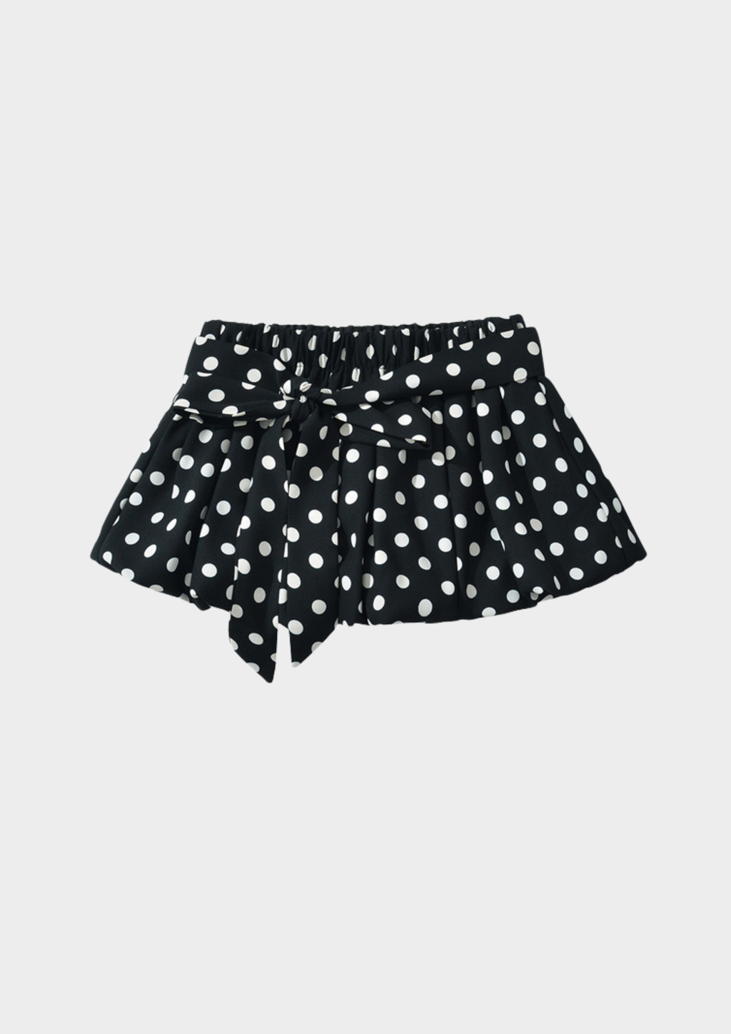 Noir Polka Muse Halter Mini Dress