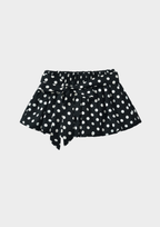 Noir Polka Muse Halter Mini Dress