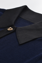 Contrast Elegance Viscose Knit Slim Bodysuit Top
