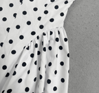 Monroe Polka Flared  Midi Dress