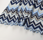 Coastal Wave Knit Maxi Dress