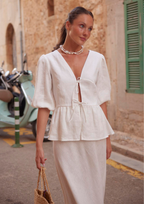 Reva Cotton Front Tie Maxi Set