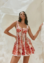 Rosé Lace  Mini Dress