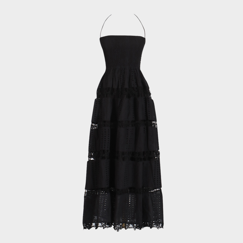 Hollow Breeze Backless Maxi Dress