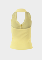 Lemon Halter Ice Knit Top