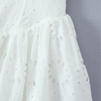 Embroidered Lace Halter Mini Dress