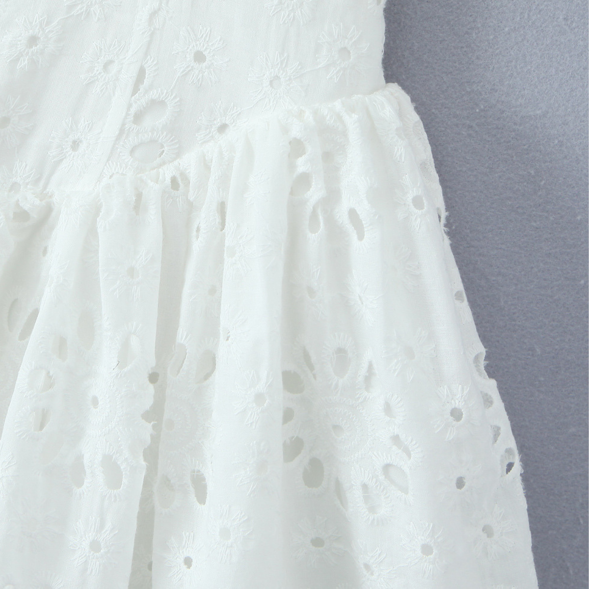 Embroidered Lace Halter Mini Dress