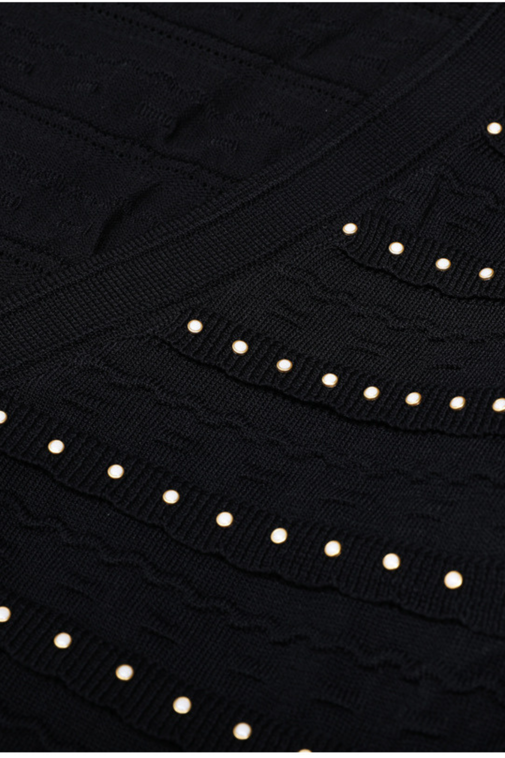 Elegant Pearl V Neck Maxi Dress