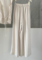 Sole Draped High Waist Vest Set