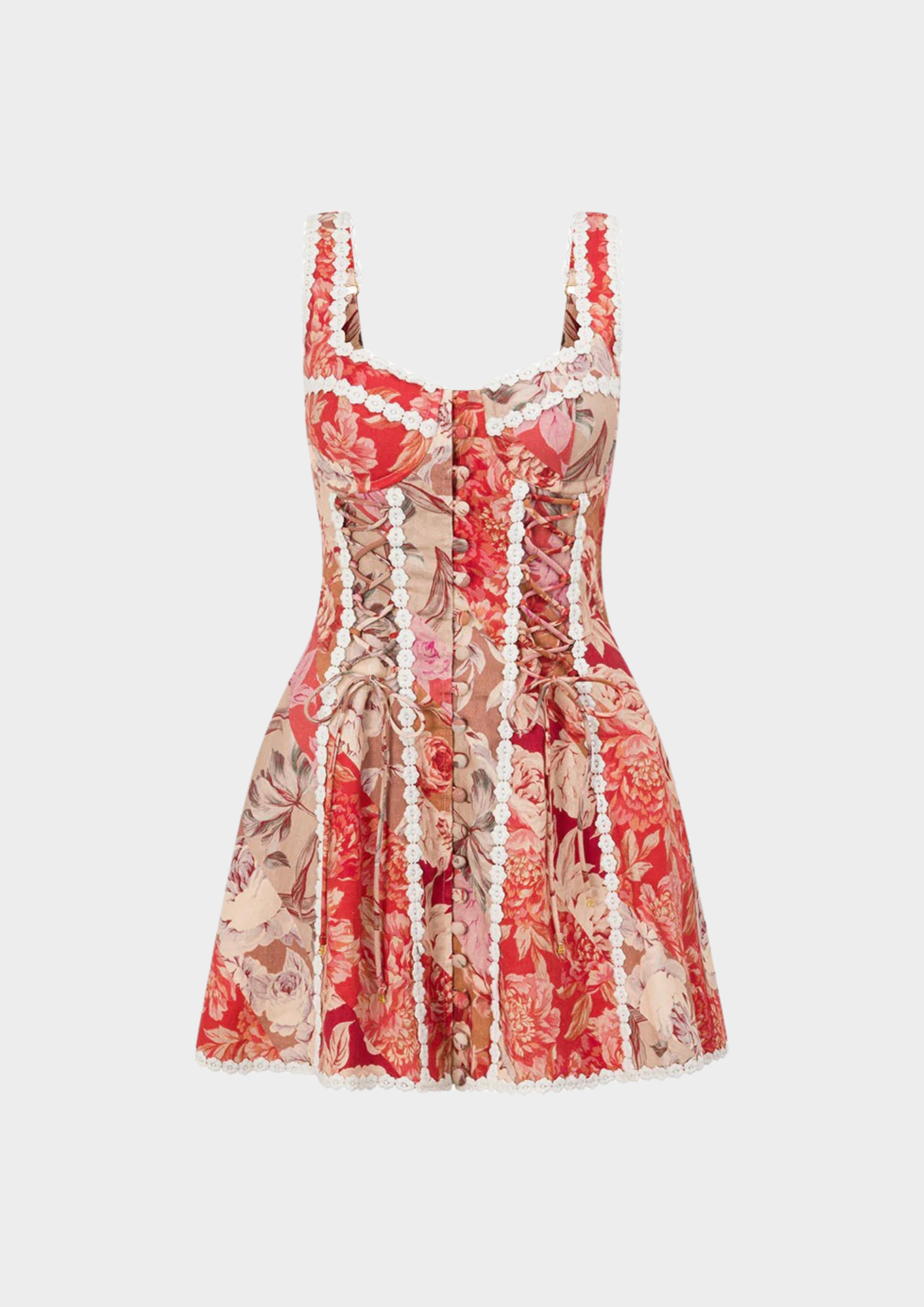 Rosé Lace  Mini Dress