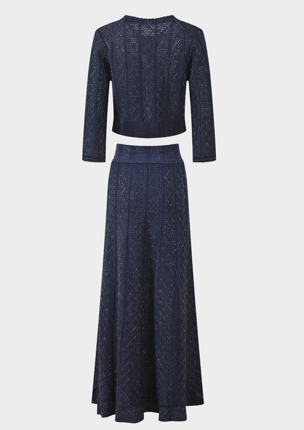 Midnight Shimmer Knit Two Piece Set