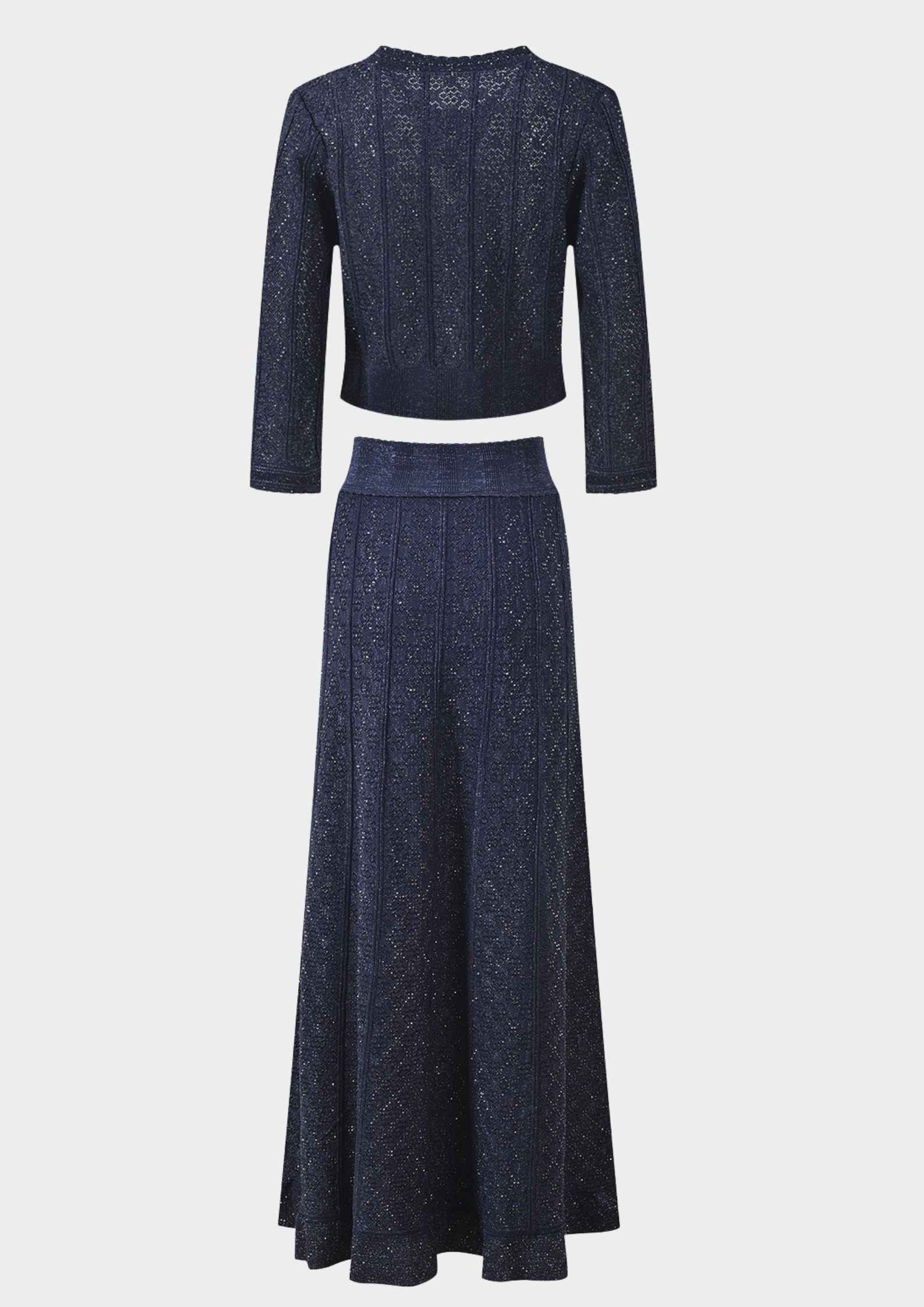 Midnight Shimmer Knit Two Piece Set