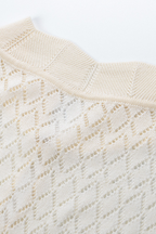 Ivory Luxe Weave Crochet Maxi Dress