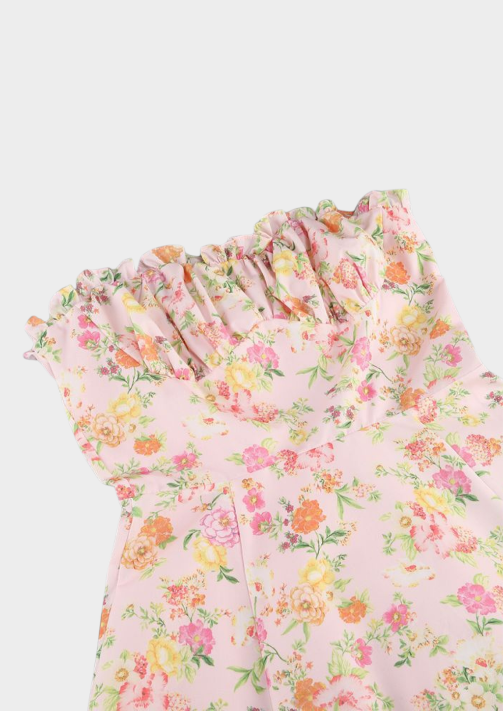 Serena Fishbone Lace Up Maxi Dress – Pink Floral