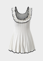 Belle Ruffle Knit Mini Dress