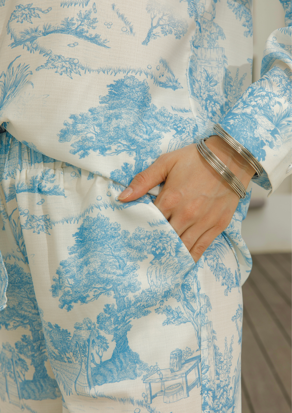 Riviera Relaxed Blue Print Set