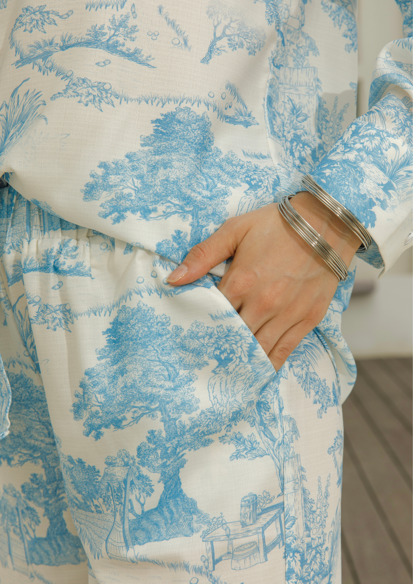 Riviera Relaxed Blue Print Set