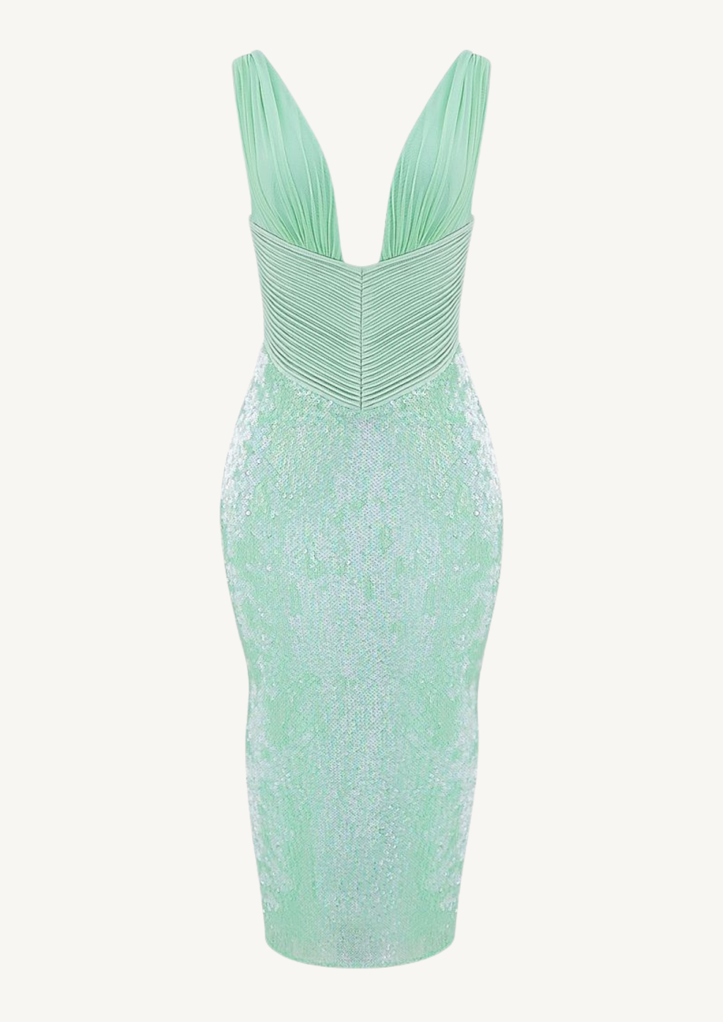 Mint Siren Sequin Midi Dress