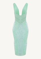 Mint Siren Sequin Midi Dress
