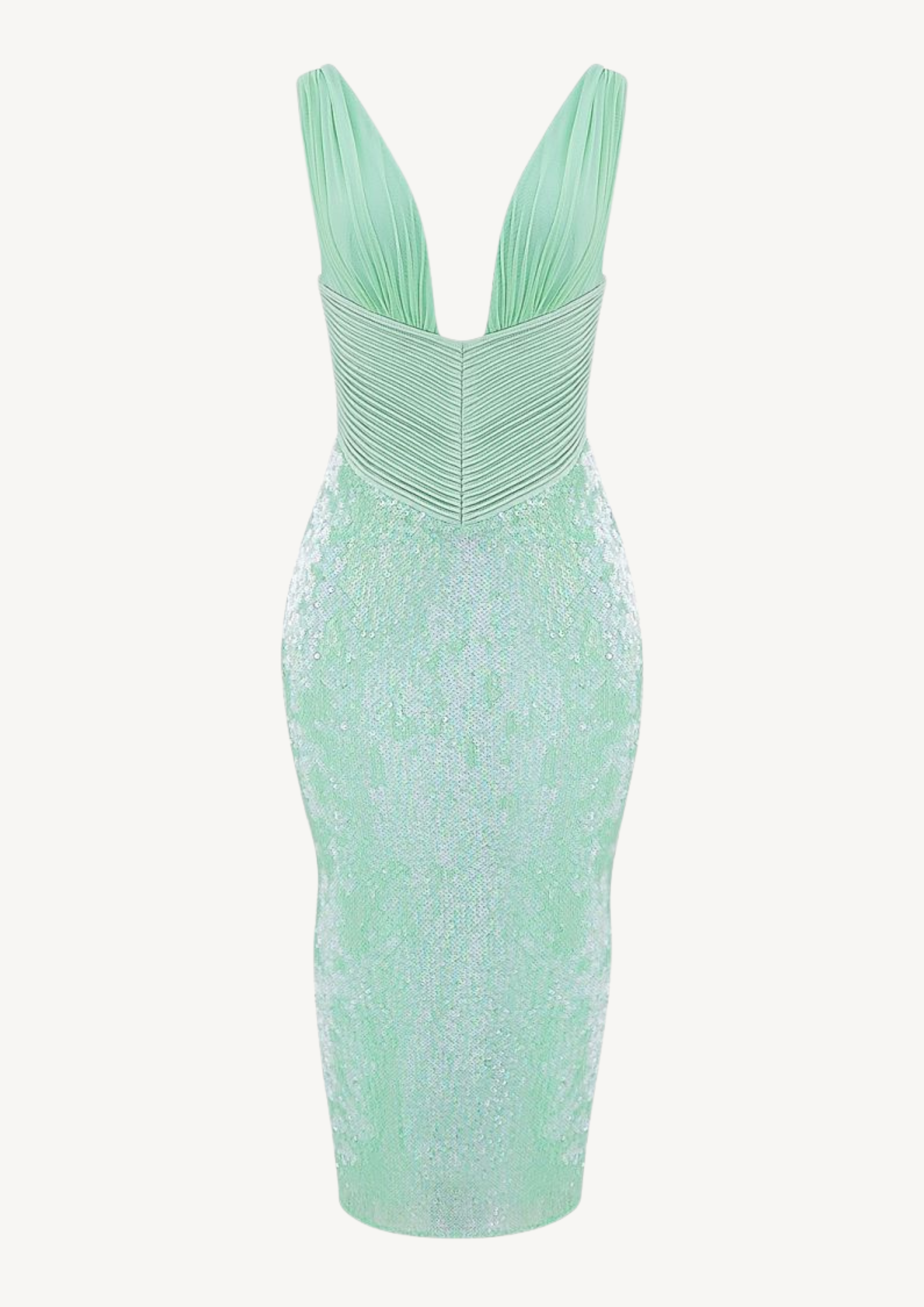 Mint Siren Sequin Midi Dress