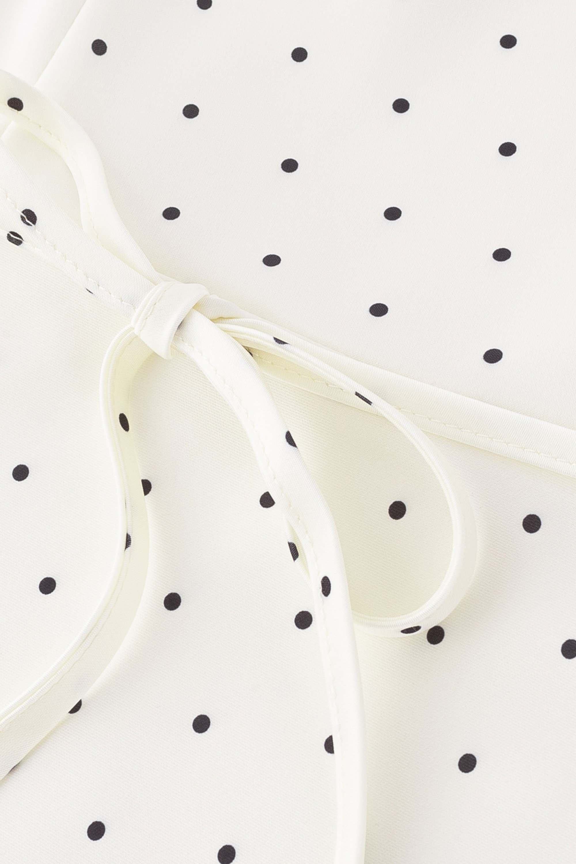 Lily-Retro Charm Polka Dot Satin V Neck Maxi Dress