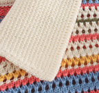 Sunset Stripe Hollow Knit Set