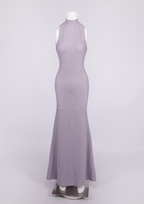 Luna Bloom Halter Backless Maxi Dress