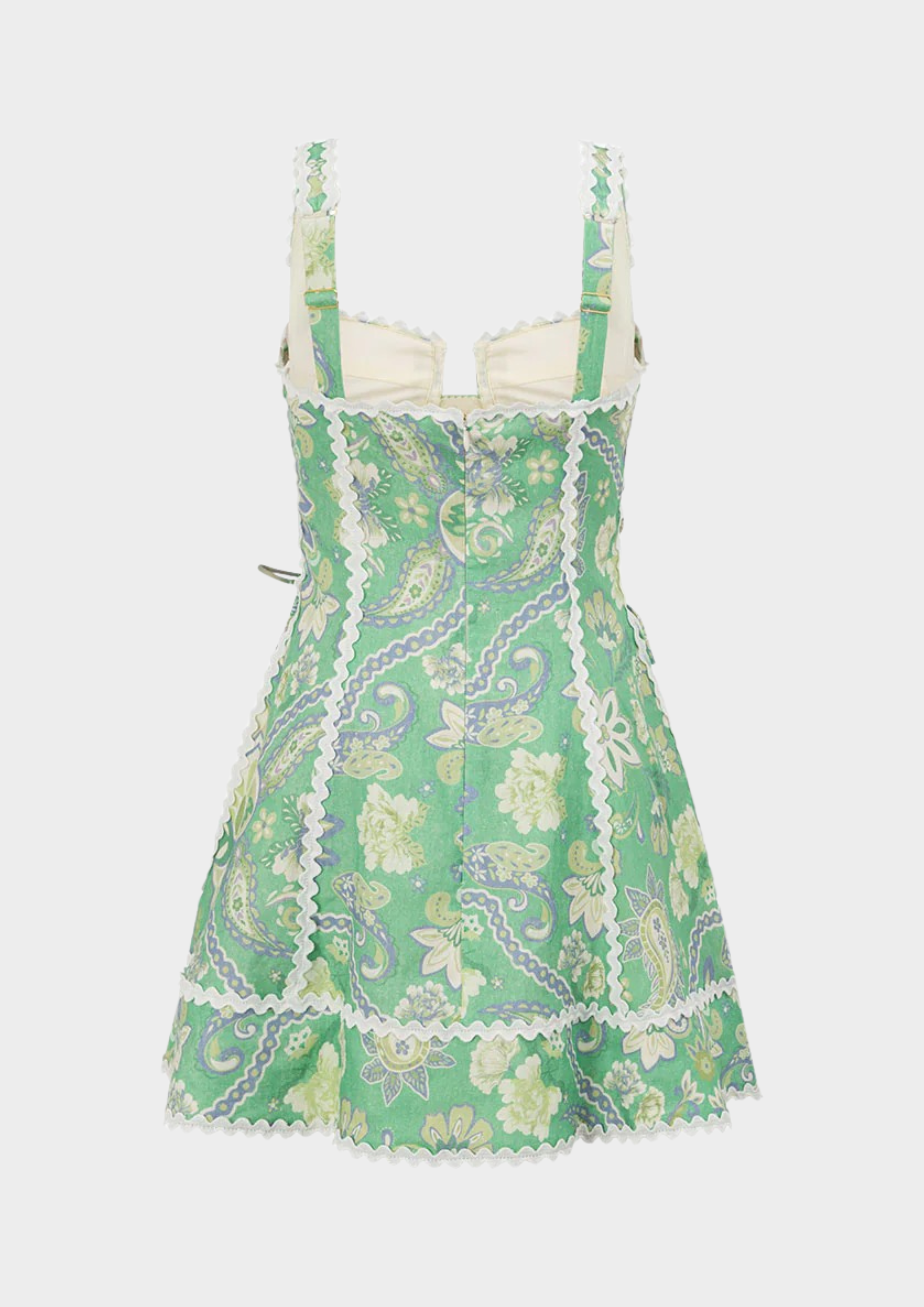 Verdé Muse Lace-Up Mini Dress