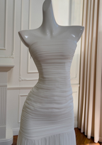 Ivory Whisper Mesh Maxi Dress