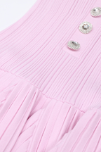 Élise Off Shoulder Crystal Knit Mini dress