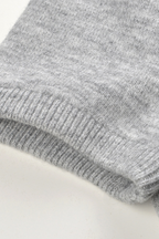 Diamond Beaded Soft Wool Collar Top