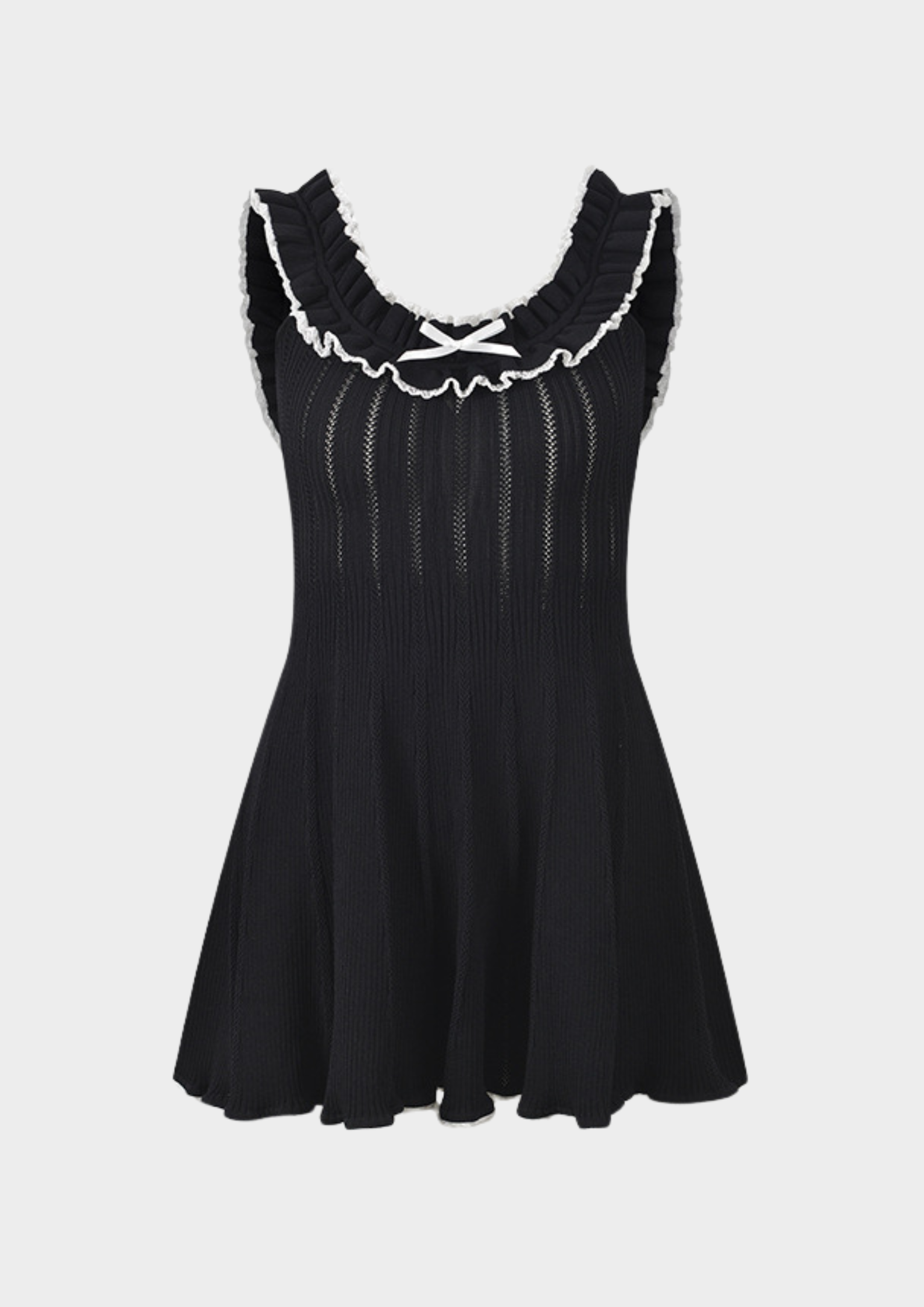 Belle Ruffle Knit Mini Dress