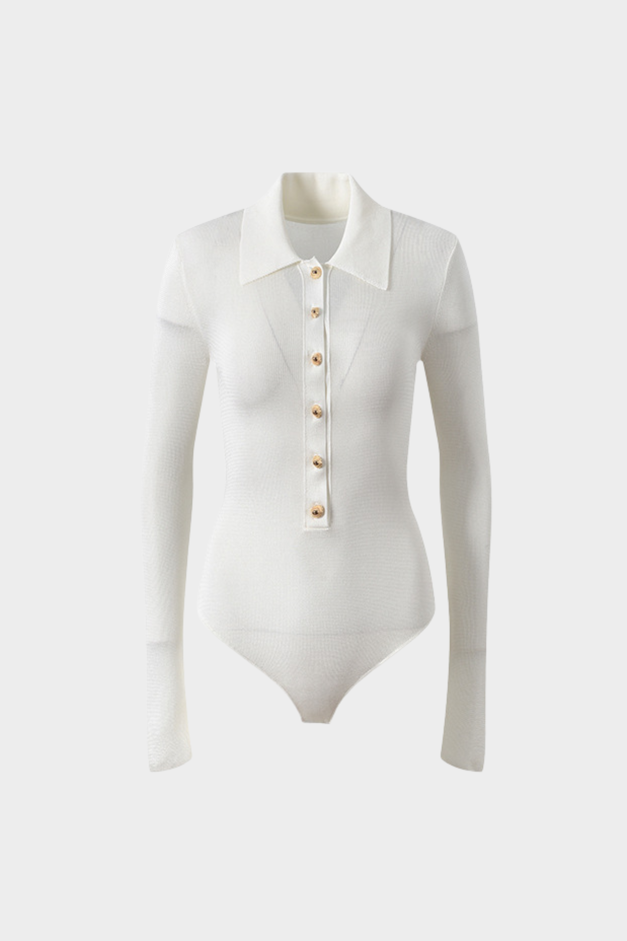 Soft Viscose Knit Long Sleeve Bodysuit Top