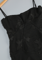 Bloom Floral Lace Back Maxi Dress