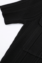 Elegant Gem Viscose Knit Maxi Dress - Short Sleeve