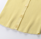 Lemon Halter Ice Knit Top