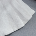 Elise White Sequin Tweed Skirt
