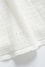 Capri Pearl Viscose knit Hollow Mini Dress