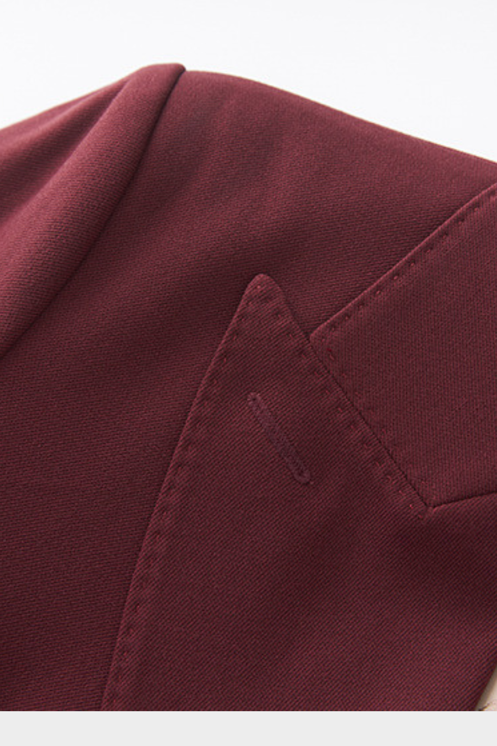 Signature Bordeaux Structured Suit with Wide Leg Trousers