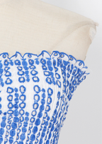 Sunlit Embroidered Strapless Mini Dress