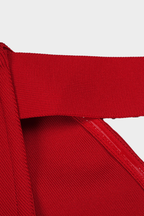 Scarlet Halter Elegant Bandage Maxi  Dress